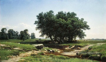 Ivan Ivanovich Shishkin œuvres - chênes 1886 paysage classique Ivan Ivanovich